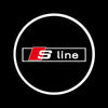 Audi Audi A8 Premium Puddle Lights Multiple Designs 2003- 2025 Audi S Line + Circle 1 set - 2 doors / Audi A8 D3 2003–2010