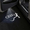 Audi Audi Q5 Premium Puddle Lights Multiple Designs 2008 - 2025 Audi Ring With Gecko - 1 Set - 2 Doors / Audi Q5 8R 2008–2017