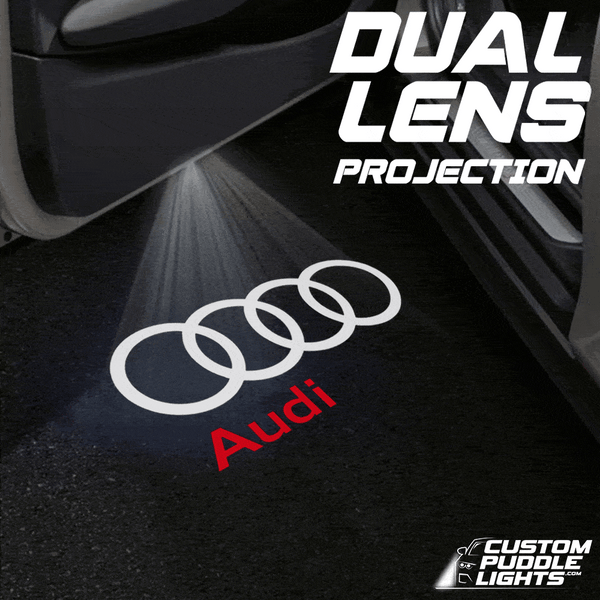 Audi Audi Q7 Dynamic Dual Lens Premium Puddle Lights Multiple Designs 2005-2025