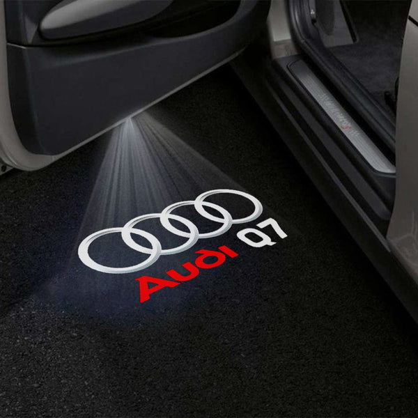 Audi Audi Q7 Premium Puddle Lights Multiple Designs 2005 - 2025 Audi Q7 Logo - 1 Set - 2 Doors / Audi Q7 4L 2005–2015