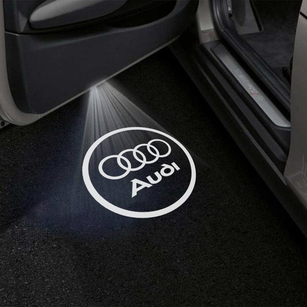 Audi Audi RS e-tron GT Premium Door Puddle Lights Multiple Designs 2020 - 2026 Audi Logo 4 - 1 Pair 2 Doors