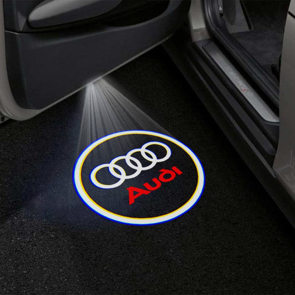 Audi Audi RS e-tron GT Premium Door Puddle Lights Multiple Designs 2020 - 2026 Audi Logo 5 - 1 Pair 2 Doors