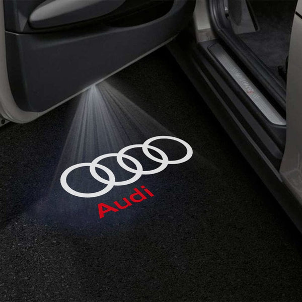 Audi Audi RS e-tron GT Premium Door Puddle Lights Multiple Designs 2020 - 2026 Audi Logo 7 - 1 Pair 2 Doors