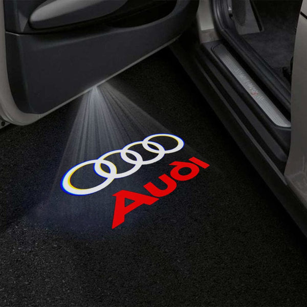 Audi Audi RS e-tron GT Premium Door Puddle Lights Multiple Designs 2020 - 2026 Audi Logo 8 - 1 Pair 2 Doors