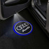 Audi Audi Universal Door Stick On Puddle Lights Multiple Designs Audi Logo 1 - 1 Pair 2 Doors