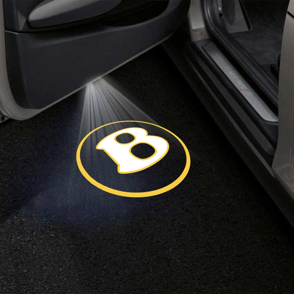 BENTLEY Bentley Flying Spur Premium Puddle Lights Multiple Designs 2006-2025 Bentley Logo 4 - 1 Set - 2 Doors / Bentley Flying Spur 1st Gen - 2006-2013