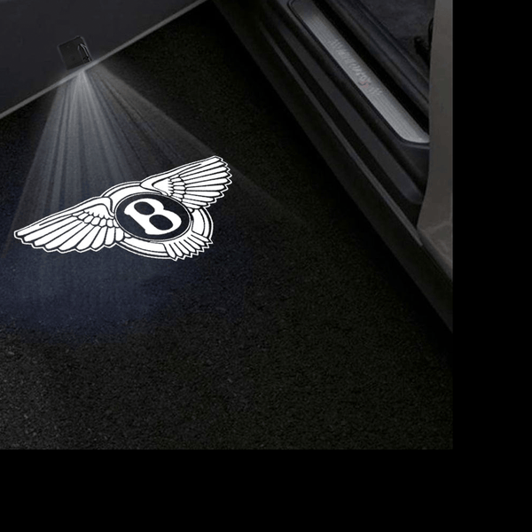 BENTLEY Bentley Universal Door Stick On Puddle Lights Multiple Designs Bentley Logo 2 - 1 Pair 2 Doors