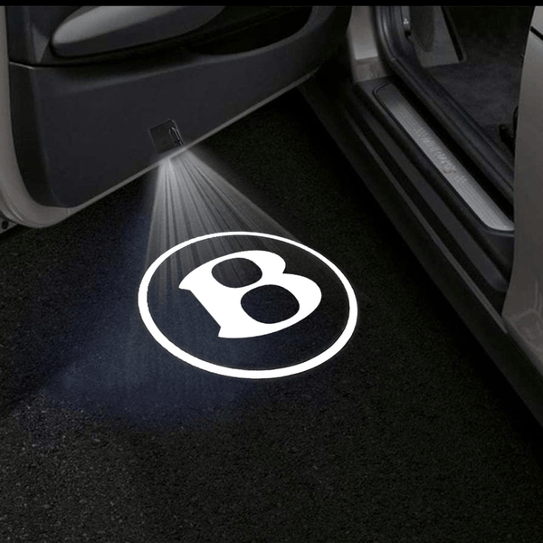 BENTLEY Bentley Universal Door Stick On Puddle Lights Multiple Designs Bentley Logo 3 - 1 Pair 2 Doors