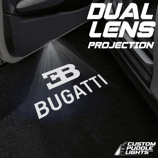 Bugatti Bugatti Veyron Dynamic Dual Lens Premium Puddle Lights Multiple Designs 2005-2015
