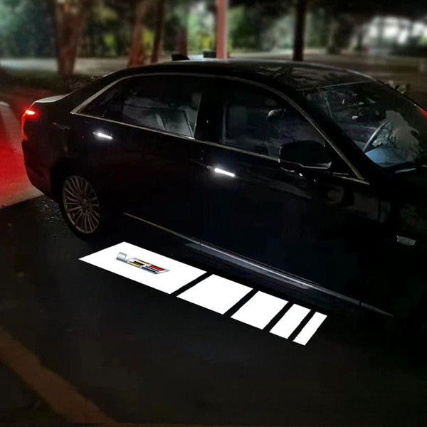 CADILLAC Cadillac CT4 Premium Side Wing Mirror Puddle Lights Multiple Designs 2020-2025 Cadillac Logo 1 - 1 Set - 2 Lights / Cadillac CT4 - 2020-2025