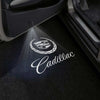 CADILLAC Cadillac DTS Door Stick On Puddle Lights Multiple Designs 2006–2011 Cadillac Logo 1 - 1 Set - 2 Doors