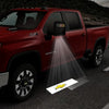 Chevrolet Chevrolet Silverado Premium Side Wing Mirror Puddle Lights Multiple Designs 2014-2025 Chevrolet Logo - 1 Set - 2 Lights / Chevrolet Silverado 1500 3rd Gen - 2014-2019