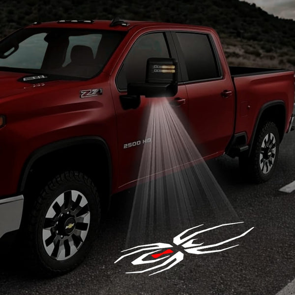 Black Widow Edition - 1 Pair 2 Side Mirror Lights