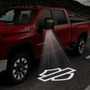 Chevrolet Chevrolet Silverado Premium Side Wing Mirror Puddle Lights Various Designs 2014-2026 Harley Davidson Motor Cycles Logo 4- 1 Pair 2 Side Mirror Lights