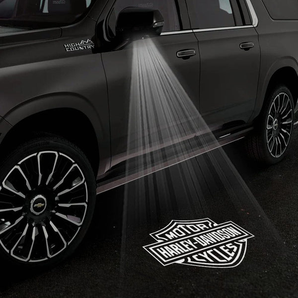 Chevrolet Chevrolet Suburban 11th/12th Gen Premium Side Wing Mirror Puddle Lights Multiple Designs 2015-2026 Motor Harley-Davidson Cycles - 1 Pair 2 Side Mirror Lights / Chevrolet Suburban 11th Gen - 2015–2020