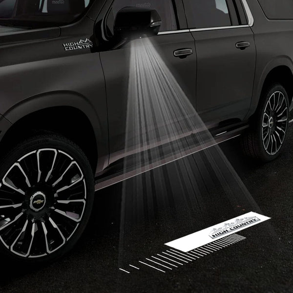 Chevrolet Chevrolet Tahoe 5th/6th Gen Premium Side Wing Mirror Puddle Lights Multiple Designs 2015-2025 High Country - 1 Set - 2 Lights / Chevrolet Tahoe 5th Gen - 2015–2020