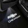Chevrolet Chevrolet Universal Door Stick On Puddle Lights Multiple Designs Chevrolet Logo 2 - 1 Pair 2 Doors