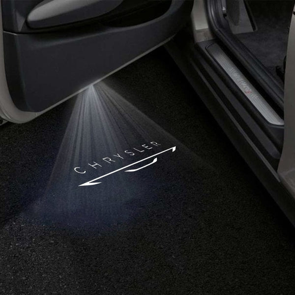 Chrysler Chrysler 200 Premium Door Puddle Lights Multiple Designs 2011-2014 Chrysler Logo 3 - 1 Pair 2 Doors