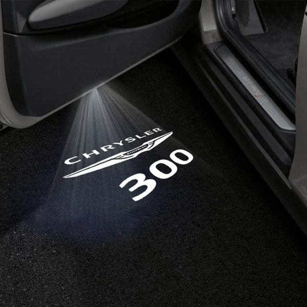 Chrysler Chrysler 300 Premium Puddle Lights Multiple Designs 2005-2023 Chrysler Logo 300 - 1 Set - 2 Doors / Chrysler 300 1st Gen 300C - 2005-2010