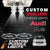 Custom Puddle Lights Custom Dual Lens LED Courtesy Door Projector Puddle Lights for Audi A2 2000-2005 Custom Design + 1 Pair - 2 Doors