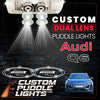 Custom Puddle Lights Custom Dual Lens LED Courtesy Door Projector Puddle Lights for Audi Q6 E-Tron 2024-2026 Custom Design + 1 Pair - 2 Doors