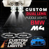 Custom Puddle Lights Custom Dual Lens LED Courtesy Door Projector Puddle Lights for BMW M4 2014-2026 Custom Design + 1 Pair - 2 Doors