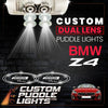 Custom Puddle Lights Custom Dual Lens LED Courtesy Door Projector Puddle Lights for BMW Z4 2003-2026 Custom Design + 1 Pair - 2 Doors