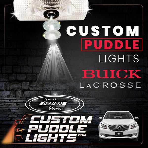 Custom Puddle Lights Custom Dual Lens LED Courtesy Door Projector Puddle Lights for Buick LaCrosse 2010-2026 Custom Design + 1 Pair - 2 Doors
