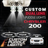 Custom Puddle Lights Custom Dual Lens LED Courtesy Door Projector Puddle Lights for Chrysler 200 2011-2014 Custom Design + 1 Pair - 2 Doors