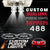 Custom Puddle Lights Custom Dual Lens LED Courtesy Door Projector Puddle Lights for Ferrari 488 2015-2019 Custom Design + 1 Pair - 2 Doors