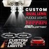 Custom Puddle Lights Custom Dual Lens LED Courtesy Door Projector Puddle Lights for Ferrari 812 Superfast 2017-2026 Custom Design + 1 Pair - 2 Doors