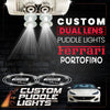 Custom Puddle Lights Custom Dual Lens LED Courtesy Door Projector Puddle Lights for Ferrari Portofino 2017-2023 Custom Design + 1 Pair - 2 Doors
