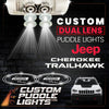 Custom Puddle Lights Custom Dual Lens LED Courtesy Door Projector Puddle Lights for Jeep Cherokee Trailhawk 2014-2023 Custom Design + 1 Pair - 2 Doors