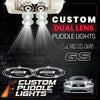 Custom Puddle Lights Custom Dual Lens LED Courtesy Door Projector Puddle Lights for Lexus GS 2012-2020 Custom Design + 1 Pair - 2 Doors