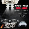 Custom Puddle Lights Custom Dual Lens LED Courtesy Door Projector Puddle Lights for Lexus IS 2006-2026 Custom Design + 1 Pair - 2 Doors