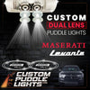 Custom Puddle Lights Custom Dual Lens LED Courtesy Door Projector Puddle Lights for Maserati Levante 2017-2024 Custom Design + 1 Pair - 2 Doors