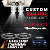 Custom Puddle Lights Custom Dual Lens LED Courtesy Door Projector Puddle Lights for Maserati Quattroporte 2014-2024 Custom Design + 1 Pair - 2 Doors