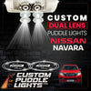 Custom Puddle Lights Custom Dual Lens LED Courtesy Door Projector Puddle Lights for Nissan Navara 2014–2026 Custom Design + 1 Pair - 2 Doors