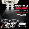 Custom Puddle Lights Custom Dual Lens LED Courtesy Door Projector Puddle Lights for Porsche Macan 2014-2026 Custom Design + 1 Pair - 2 Doors