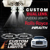 Custom Puddle Lights Custom Dual Lens LED Courtesy Door Projector Puddle Lights for Rolls Royce Wraith 2014-2023 Custom Design + 1 Pair - 2 Doors