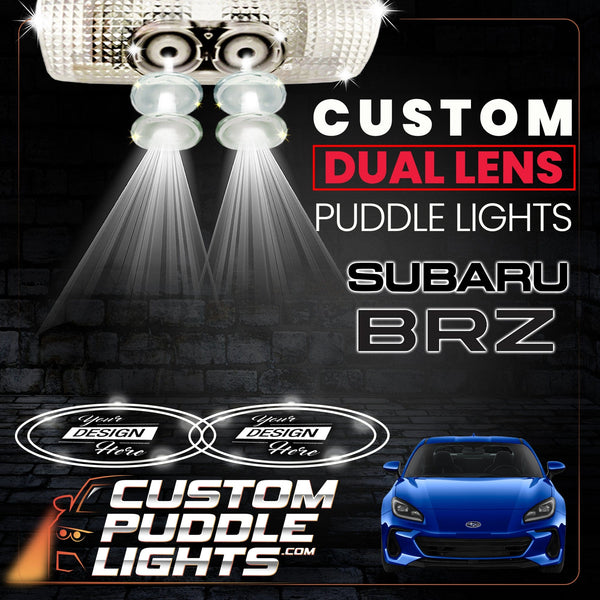 Custom Puddle Lights Custom Dual Lens LED Courtesy Door Projector Puddle Lights for Subaru BRZ 2012-2026 Custom Design + 1 Pair - 2 Doors