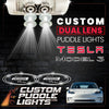 Custom Puddle Lights Custom Dual Lens LED Courtesy Door Projector Puddle Lights for Tesla Model 3 - 2017-2023 Custom Design + 1 Pair 2 Doors