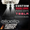 Custom Puddle Lights Custom Dual Lens LED Courtesy Door Projector Puddle Lights for Tesla Model X - 2016–2021 Custom Design + 1 Pair 2 Doors