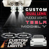 Custom Puddle Lights Custom Dual Lens LED Courtesy Door Projector Puddle Lights for Tesla Model Y - 2020-2025 Custom Design + 1 Pair 2 Doors