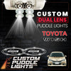 Custom Puddle Lights Custom Dual Lens LED Courtesy Door Projector Puddle Lights for Toyota Wish 2009-2017 Custom Design + 1 Pair - 2 Doors