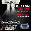Custom Puddle Lights Custom Dual Lens LED Courtesy Door Projector Puddle Lights for Volkswagen T-Cross 2018-2026 Custom Design + 1 Pair - 2 Doors