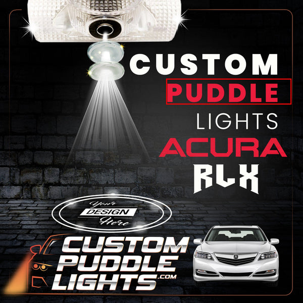 Custom Puddle Lights Custom LED Courtesy Door Projector Puddle Lights for ACURA RLX 2014-2020 Custom Design + 1 Pair 2 Doors