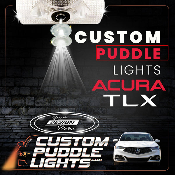 Custom Puddle Lights Custom LED Courtesy Door Projector Puddle Lights for ACURA TLX 2015-2026 Custom Design + 1 Pair 2 Doors