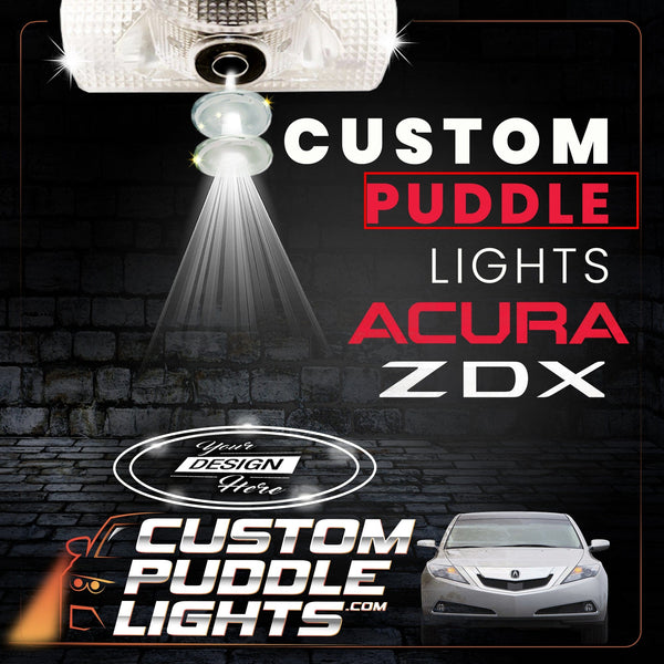 Custom Puddle Lights Custom LED Courtesy Door Projector Puddle Lights for ACURA ZDX 2010-2013 Custom Design + 1 Pair 2 Doors