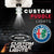 Custom Puddle Lights Custom LED Courtesy Door Projector Puddle Lights for Alfa Romeo Custom Design + 1 Set - 2 Doors